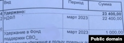 "Добровольное пожертвование на СВО" в зарплатной ведомости