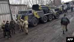 Украинские военные под Авдеевкой